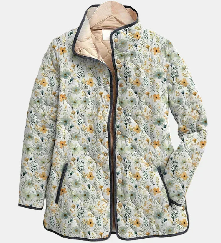 Nora meadow floral quilted jacket for women | Ellie Dublin