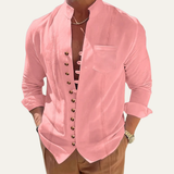 The Riverview Men’s Retro Multi Button Casual Summer Shirt – view 4