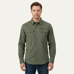 The Ashton Ridge Men’s Solid Colour Multi Pocket Cargo Shirt – view 2