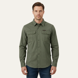 The Ashton Ridge Men’s Solid Colour Multi Pocket Cargo Shirt – view 2