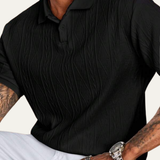 The Ridgebrook Men’s Textured Button Up Casual Polo Shirt – view 4