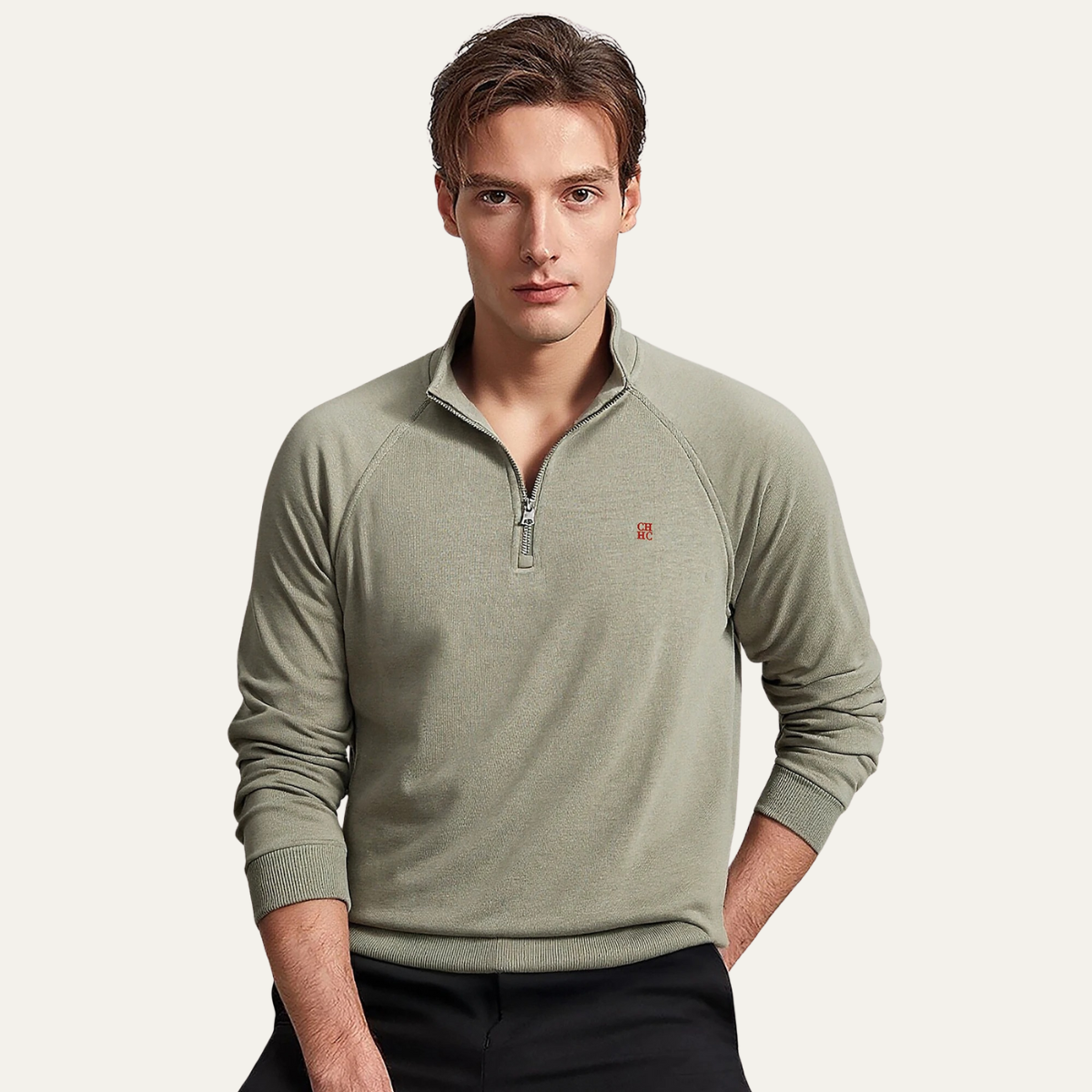 The Blackwell Men’s Half Zip Long Sleeve Casual Sweatshirt – view 4