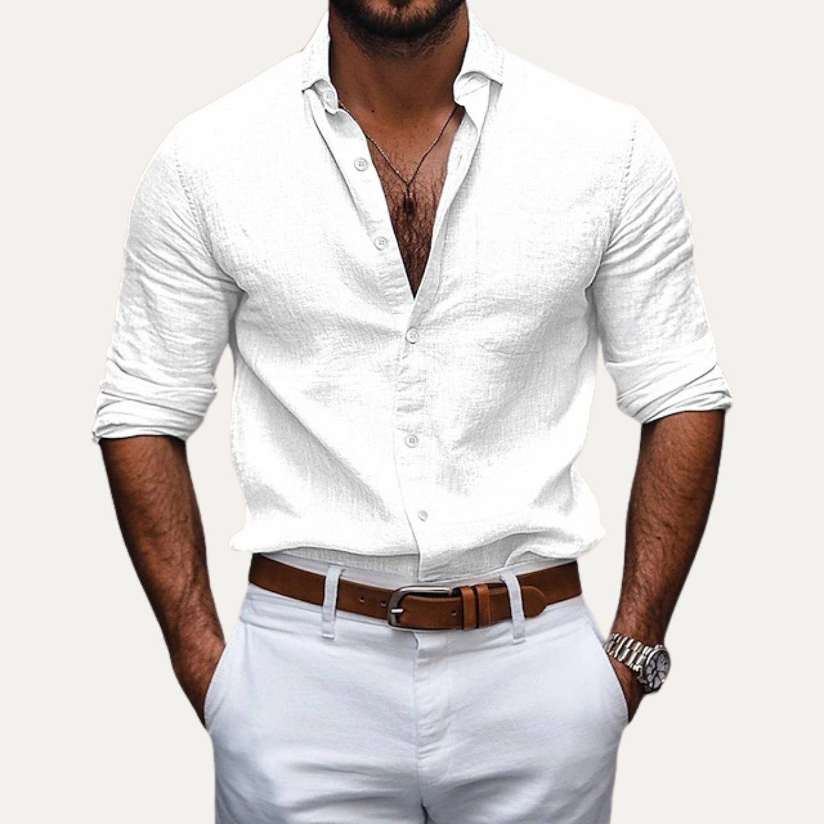 The Silverfield Ridge Men’s Casual Summer Street Style Shirt – view 6