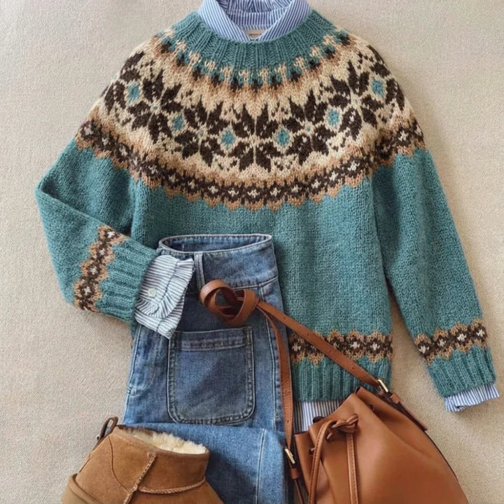 Vellaro chic vintage knit jumper for women | Ellie Dublin