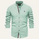 The Oakrun Men’s Slim Fit Stand Collar Business Shirt – view 4