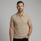 The Ravenswood Men’s Waffle Knit Half Zip Polo Shirt – view 8