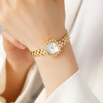 Lana® - Crystal-Accented Gold Watch with Woven Bracelet – view 2