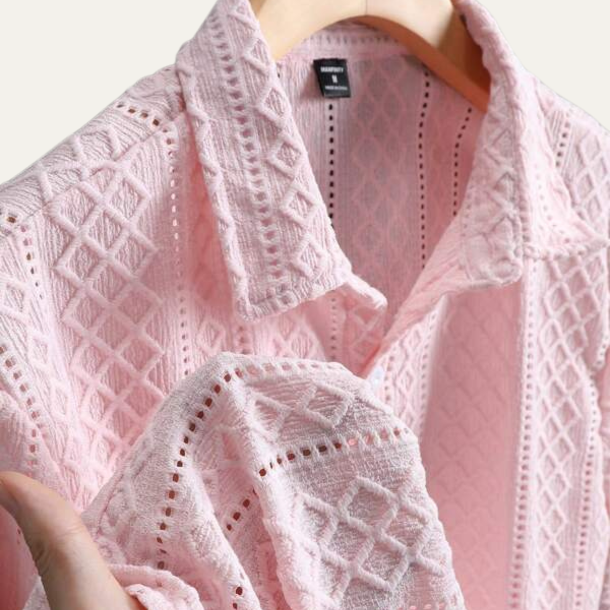 The Foxbrook Men’s Soft Textured Button-Up Shirt – view 4