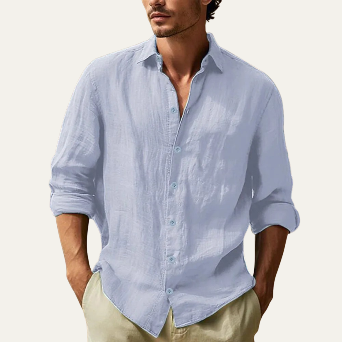 The Alderton Men’s Lightweight Turn Down Collar Casual Shirt – view 4