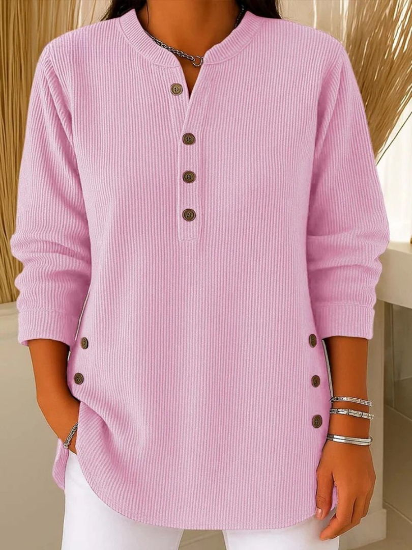 Neva button henley tunic, second colourway | Ellie Dublin