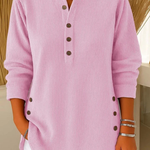 Neva button henley tunic, second colourway | Ellie Dublin