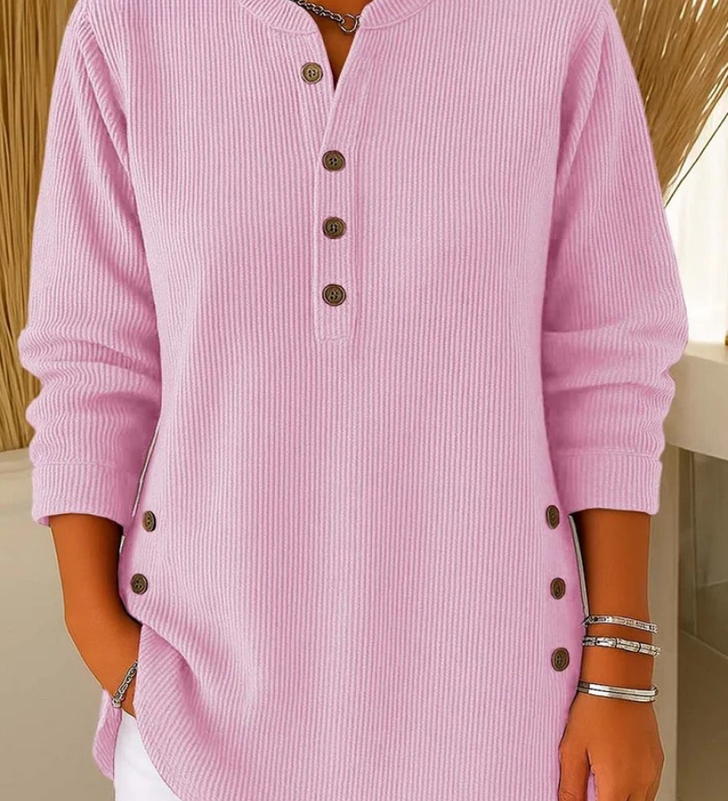 Neva button henley tunic, second colourway | Ellie Dublin