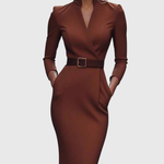 Camille | The Belted Power Maxi Dress – view 3