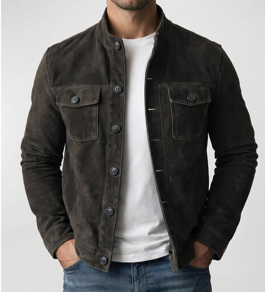 Arthur - Classic Jacket with Button Details – view 4