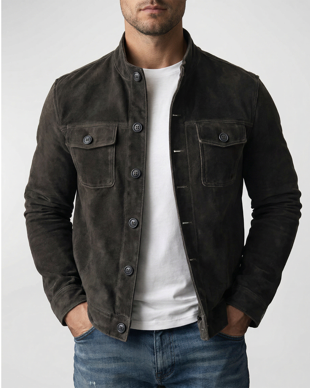 Arthur - Classic Jacket with Button Details – view 4