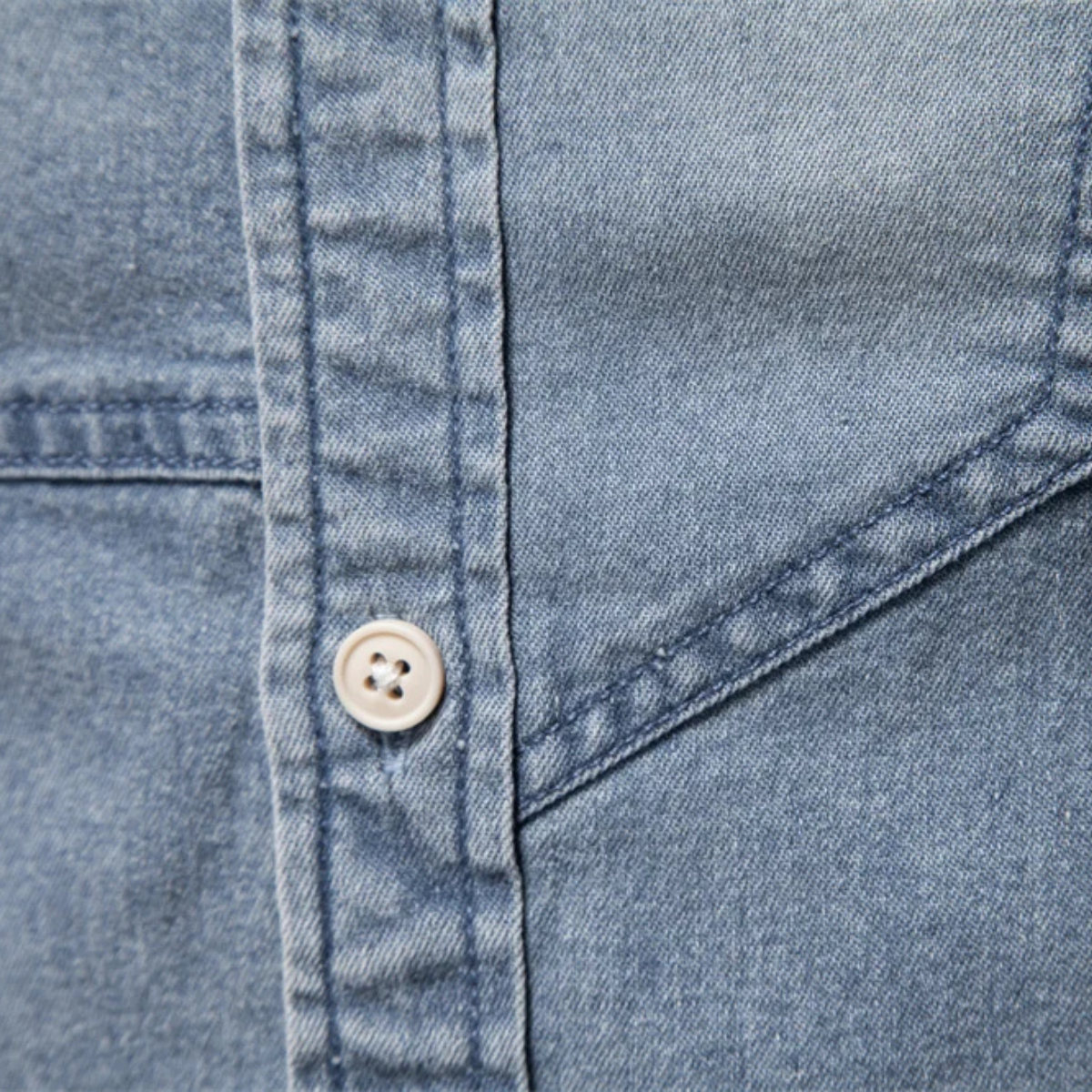 The Meadowford Men’s Slim Fit Cowboy Style Denim Shirt – view 10