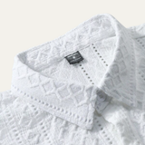 The Ashland Ridge Men’s Summer Textured Button-Up Shirt – view 4