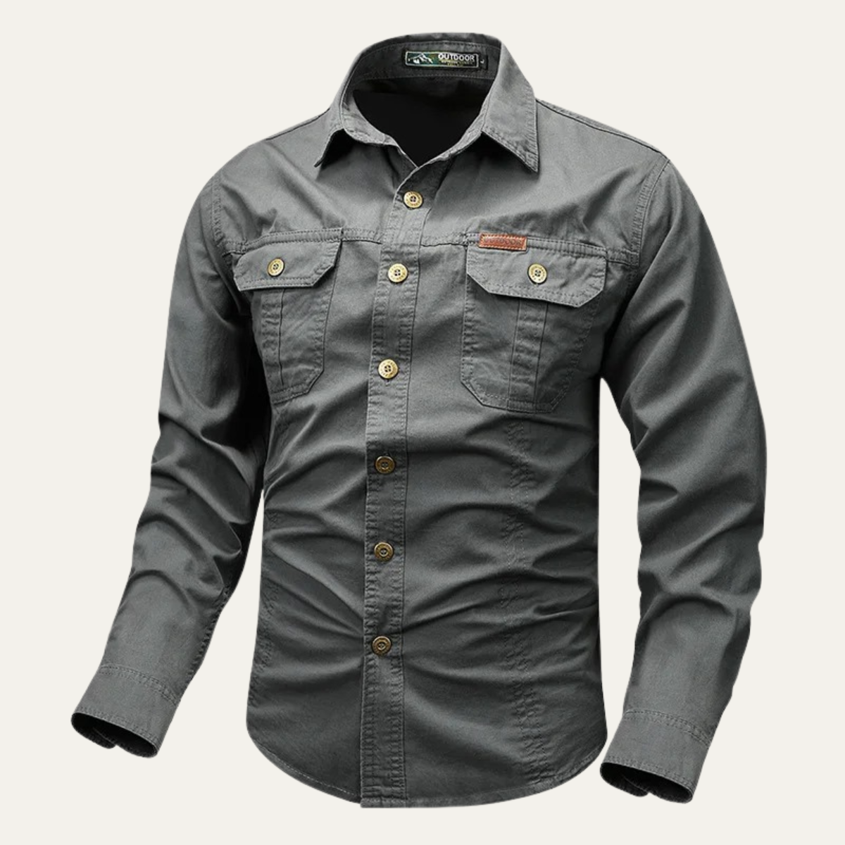 The Norcia Men’s Military Tactical Shirt with Pockets – view 4