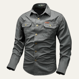 The Norcia Men’s Military Tactical Shirt with Pockets – view 4