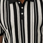 The Hillbrook Men’s Striped Knit Polo Shirt – view 4