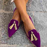 Portia - Bohemian Fringe Loafers – view 7