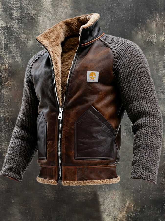 DOMINIK | Jacket Featuring Mesh Accents and Cozy Sherpa Lining