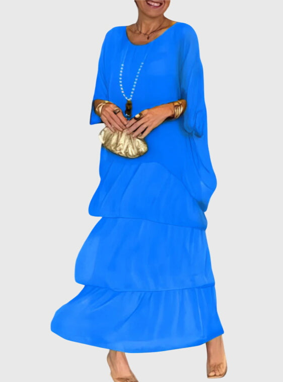 Patricia | Elegant Long and Flowing Dress – view 12