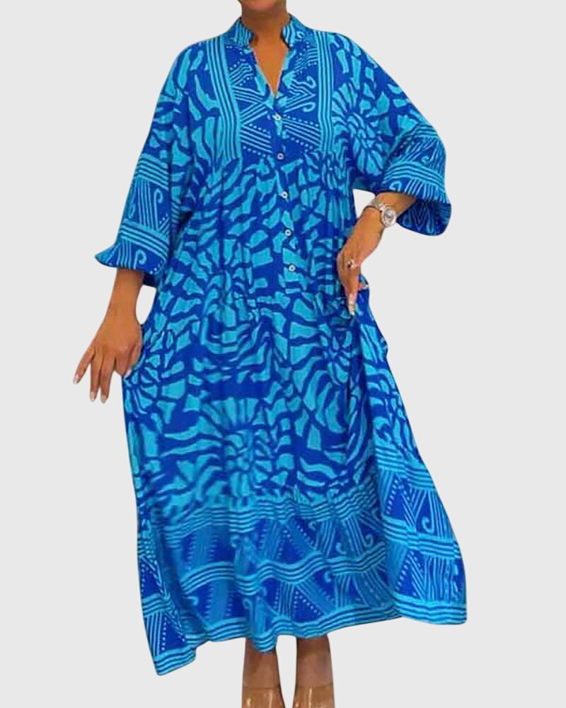 Mckinley | Maxi Dress with Elegant Print – view 7