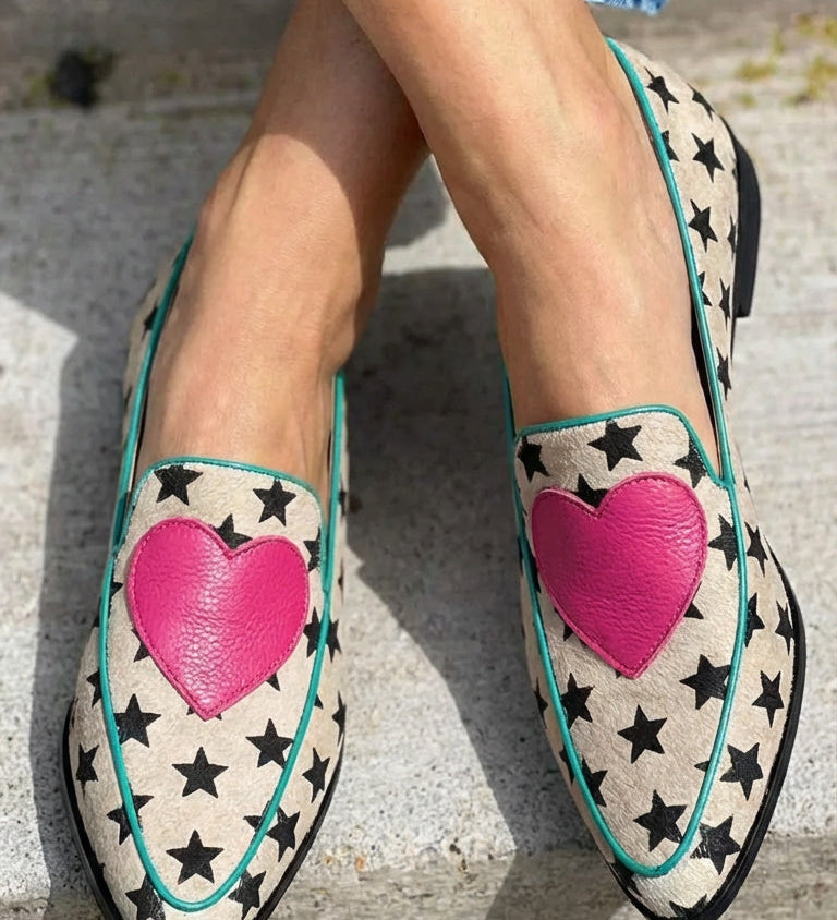 Marisol - Playful Heart-Shaped Loafers – view 2