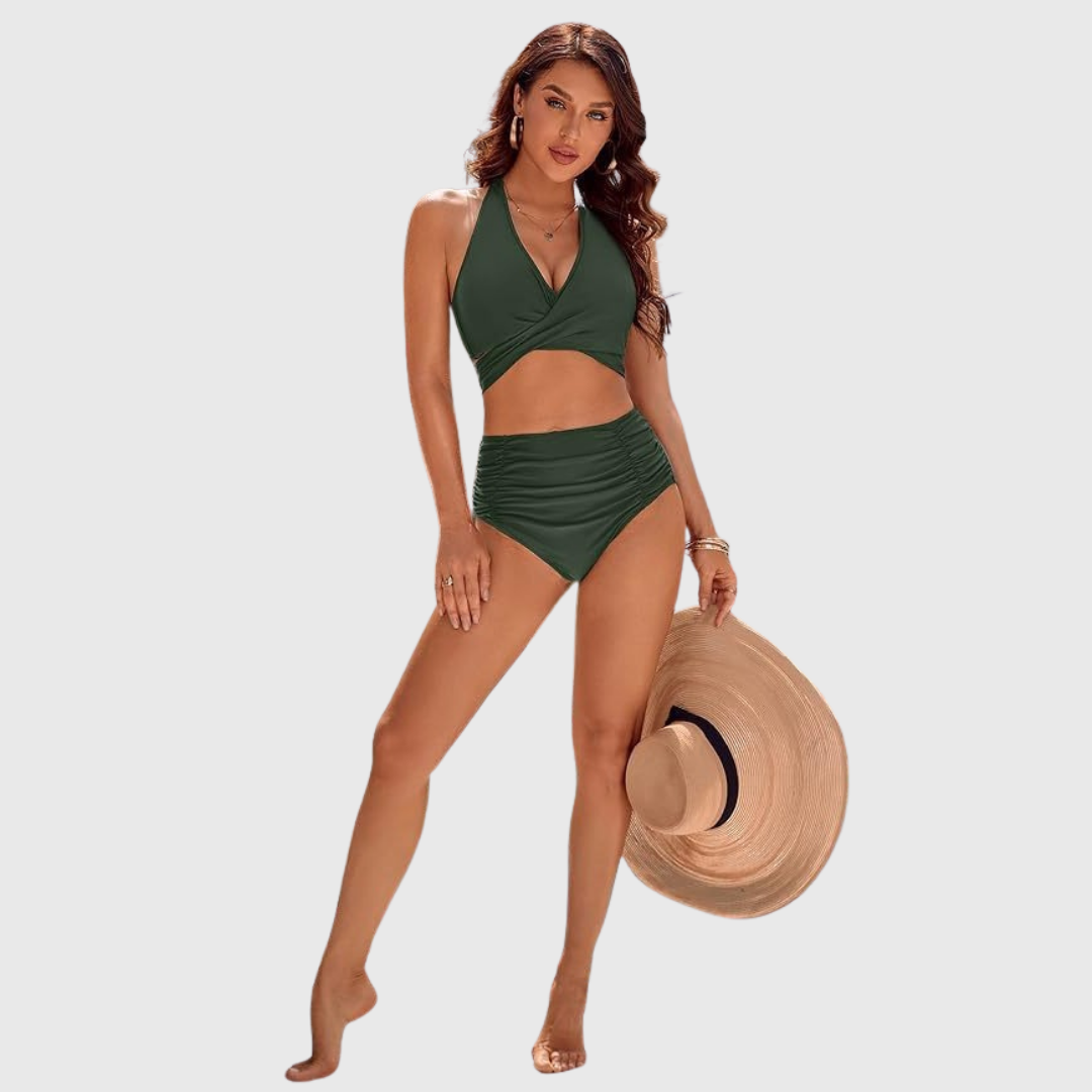 Pascale | Chic High-Waisted Bikini Ensemble – view 4