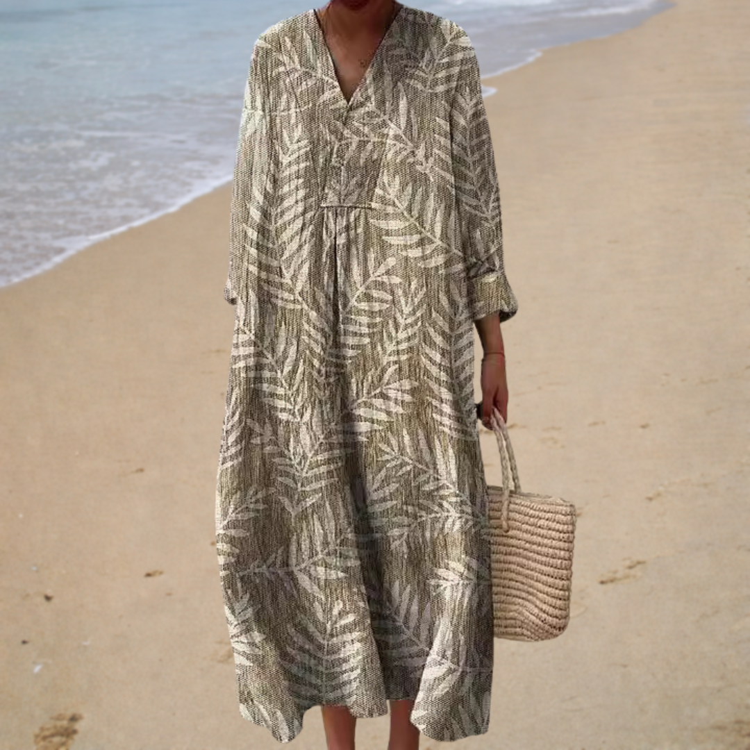 Camille - Flattering Printed Summer Dress – view 2
