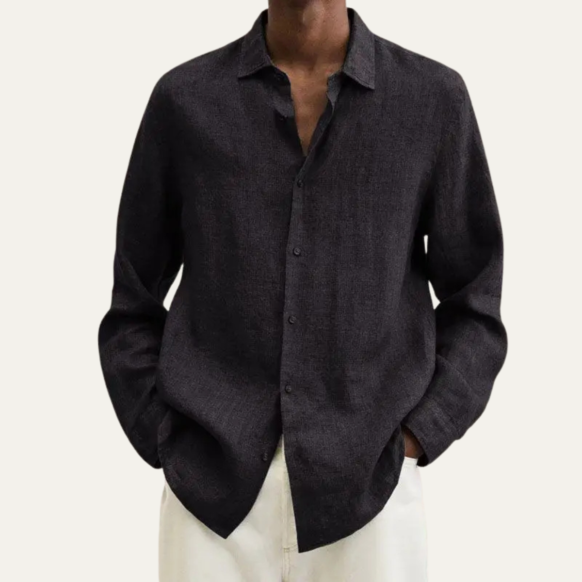 The Alderhill Men’s Breathable Shirt with Turn Down Collar – view 5