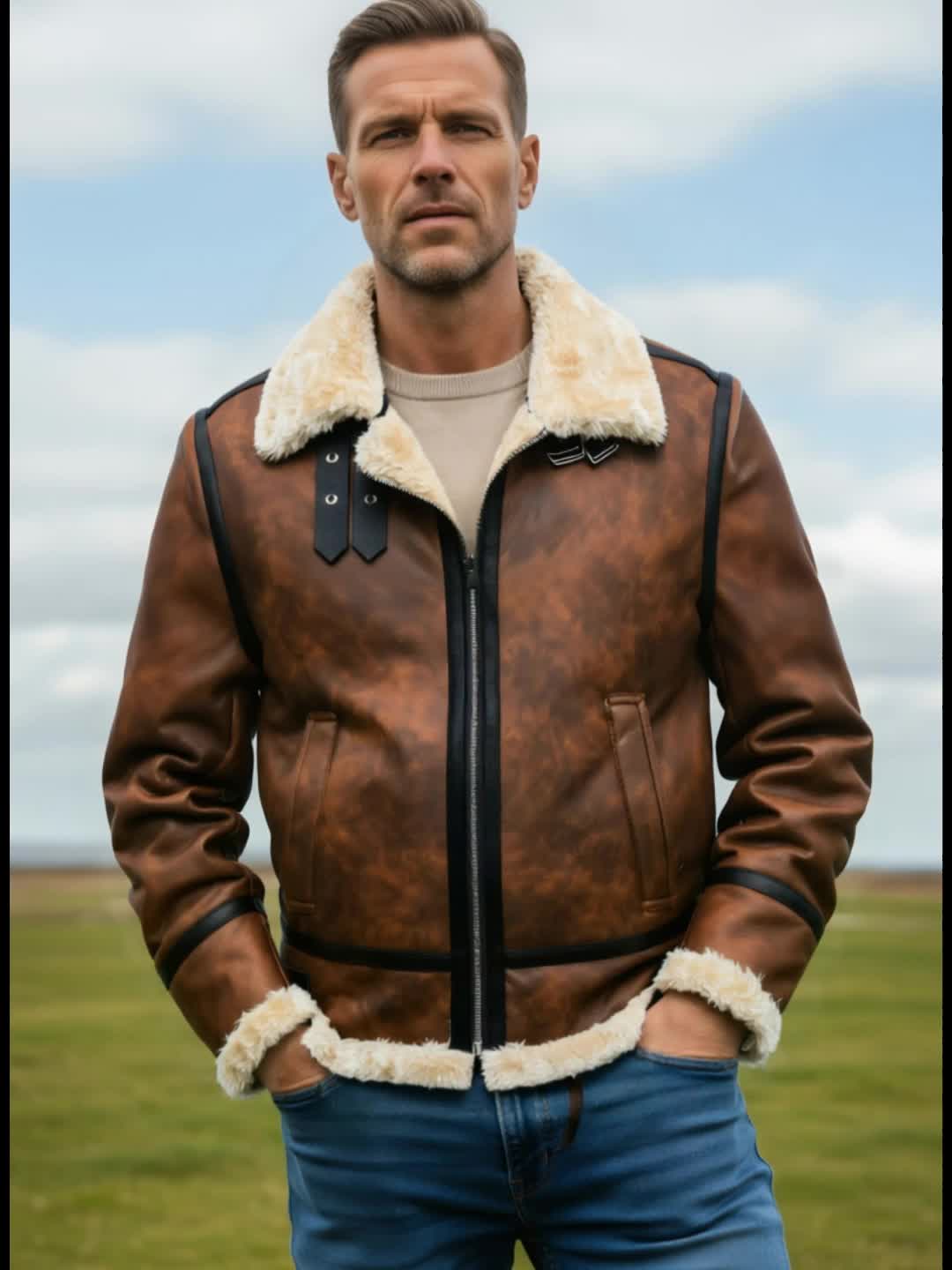 Dorian™ | L’Aviateur: Jacket Featuring Luxurious Accents – view 12