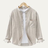 The Ashmont Ridge Men’s Loose Fit Mandarin Collar Shirt – view 2