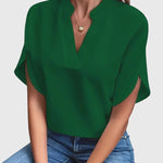 Isabelle | Luxuriously Soft V-Neck Top – view 4