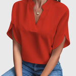 Isabelle | Luxuriously Soft V-Neck Top – view 7