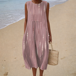 Sasha - Comfortable Sleeveless Summer Dress – view 2