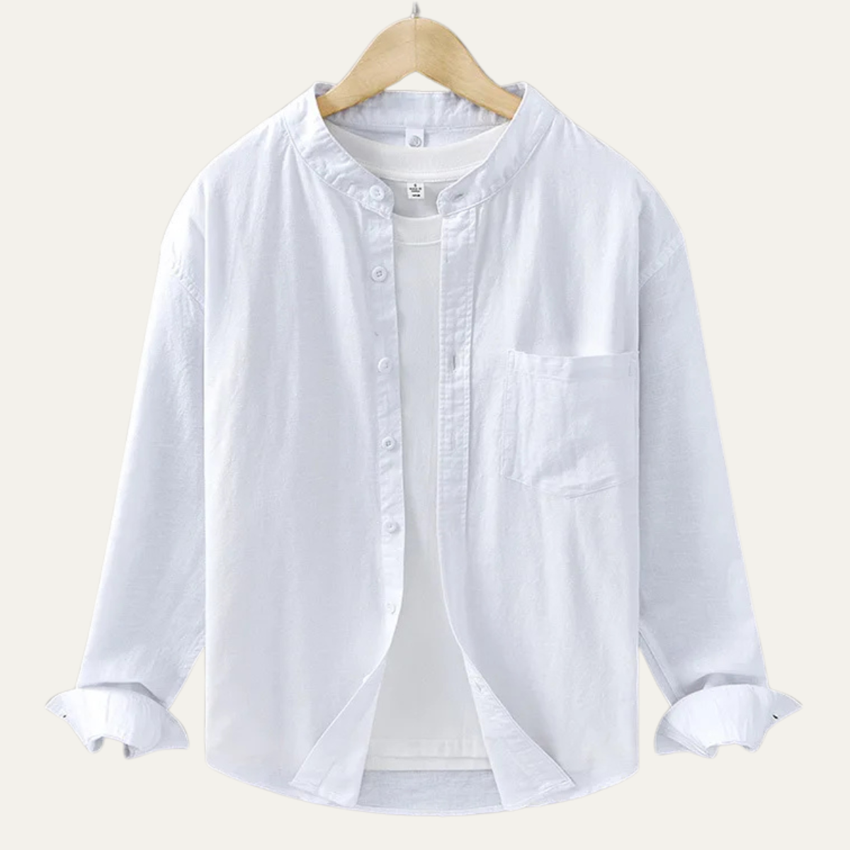 The Ashmont Ridge Men’s Loose Fit Mandarin Collar Shirt – view 8