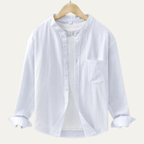 The Ashmont Ridge Men’s Loose Fit Mandarin Collar Shirt – view 8