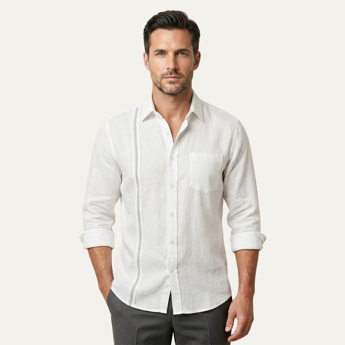 The Ridgehaven Men’s Button-Up Casual Beach Shirt – view 6