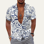 The Ridgefall Men’s Trendy Tropical Coconut Print Hawaiian Beach Shirt – view 5