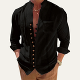 The Riverview Men’s Retro Multi Button Casual Summer Shirt – view 5