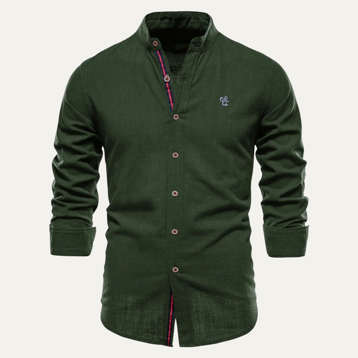 The Pineview Ridge Men’s Slim Fit Stand Collar Casual Shirt – view 5