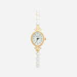 Ana® - Elegant Gold Watch Featuring a Pearl Bracelet