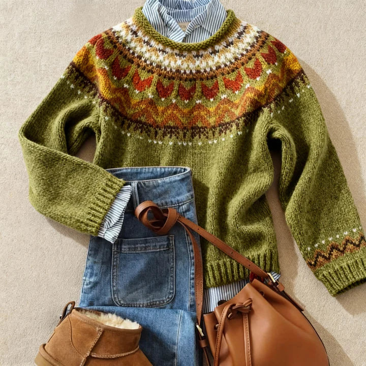 Ardent classic vintage knit jumper for women | Ellie Dublin