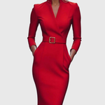 Camille | The Belted Power Maxi Dress – view 7
