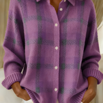 Colette plaid cardigan, fourth colourway | Ellie Dublin