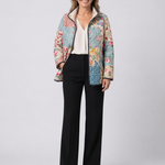 Breda patchwork floral quilted jacket for women | Ellie Dublin