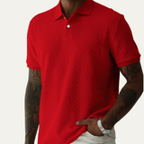 The Oakridge Hill Men’s Classic Textured Summer Polo Shirt – view 5