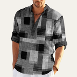 The Cormont Men’s Multicolour Patchwork Casual Polo Shirt – view 5